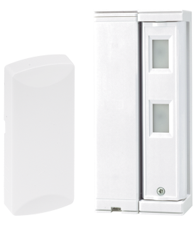Sensor de Movimiento  Inalambrico/ Tipo Cortina / Ajuste de detección 2m o 5m / 100% Exterior / Inalámbrico / Incluye transmisor SFWST232 para paneles Honeywell / Proteja fachadas, puertas, ventanas, balcones y mas!