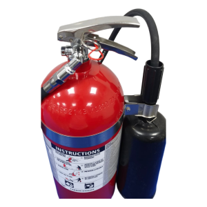 Extintor de dióxido de carbono CO2, para fuegos clase B y C, listado UL, 10 lb (4.54 kg).