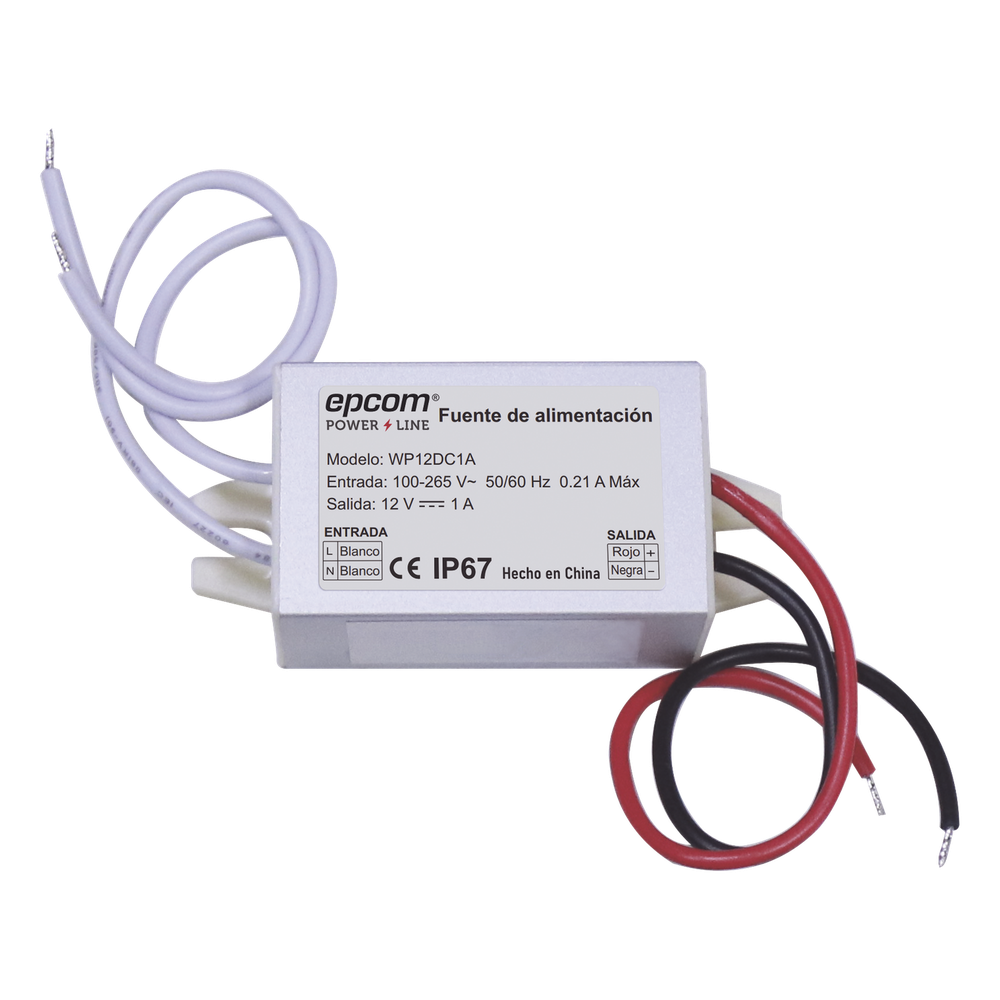 Fuente 12 V | 1 Amper | Waterproof | Intemperie grado IP67 - Imagen 2