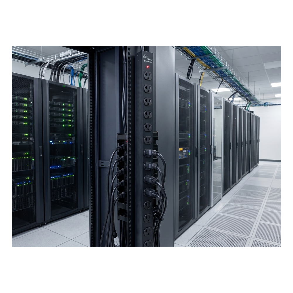 PDU Vertical para Rack con 18 Tomas NEMA 5-15R, 15A, 1.22 m (48 in) de Altura, Acero Color Negro - Imagen 5