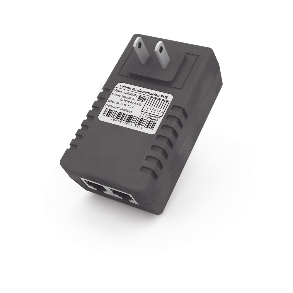 Adaptador de pared / Inyector PoE / 24 Vcc / 1 A / Controlado por chip IC / Protección contra OV, OC, SC, UV/ Fácil de instalar - Imagen 2