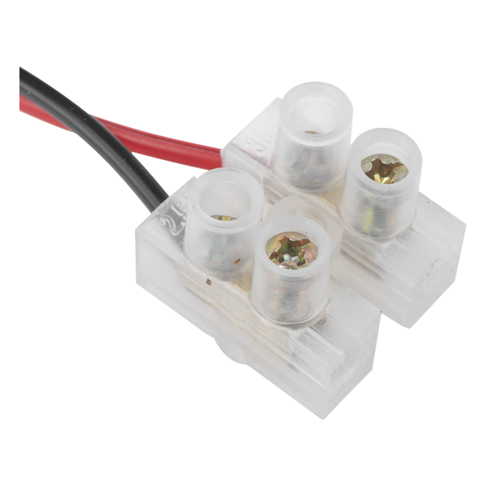 Cable de Alimentación con Conector Macho a Bloque de Terminal Atornillable / Calibre 18 AWG / Longitud 28.5 cm (11.22 Pulgadas) / Ideal para Alimentación de Cámaras - Imagen 2