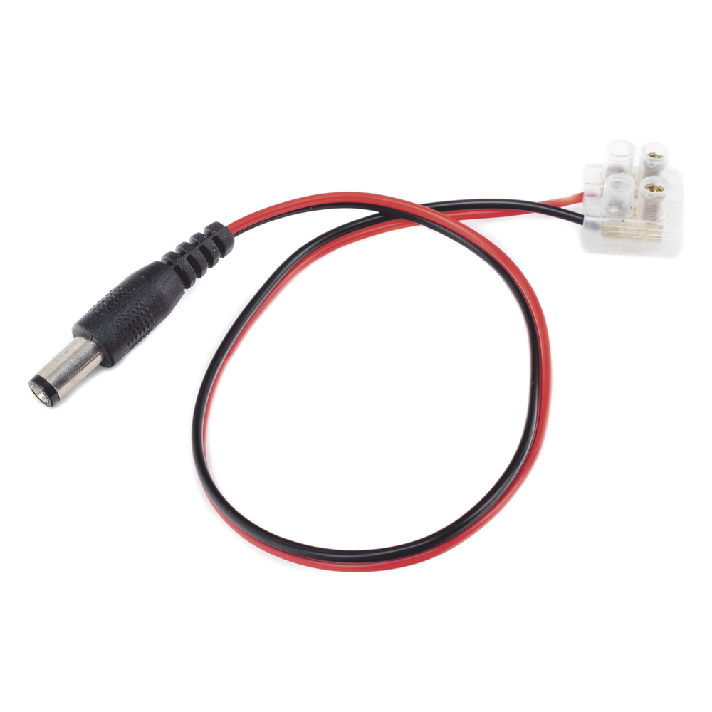 Cable de Alimentación con Conector Macho a Bloque de Terminal Atornillable / Calibre 18 AWG / Longitud 28.5 cm (11.22 Pulgadas) / Ideal para Alimentación de Cámaras - Imagen 3