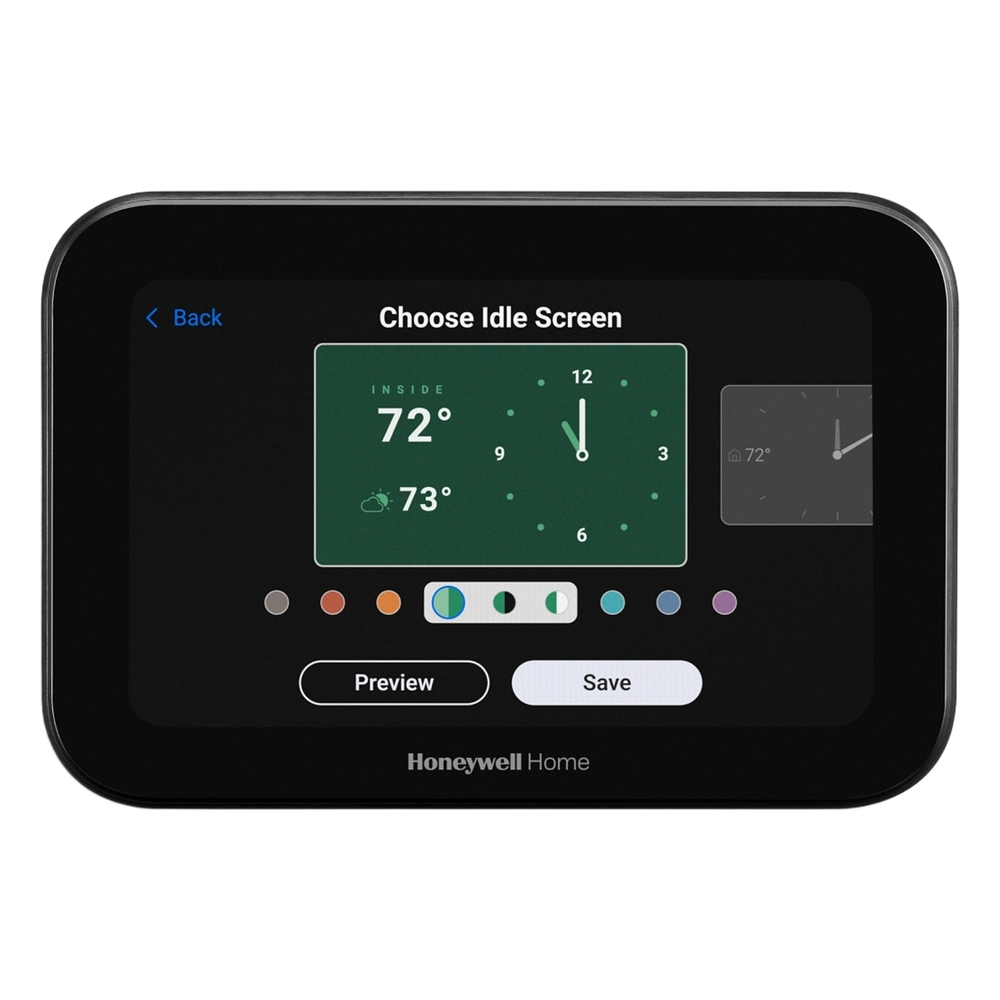 Termostato inteligente con pantalla táctil de 5 pulgadas, control de calidad de aire (IAQ), hasta 4H/2C bomba de calor, Wi-Fi, Bluetooth y Matter, color negro - Imagen 5