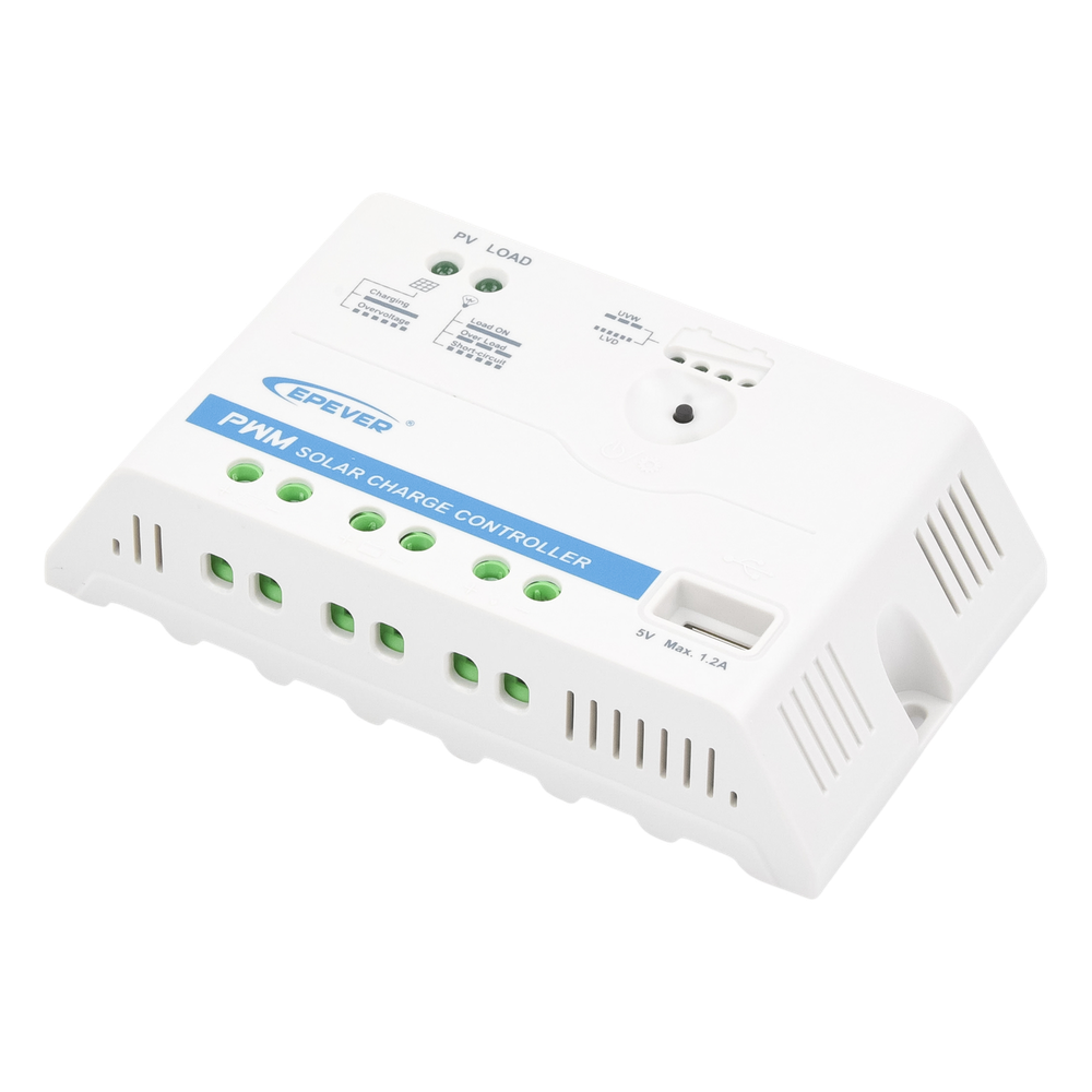 Controlador Solar PWM 12/24 V 20 A, Salida USB - Imagen 3