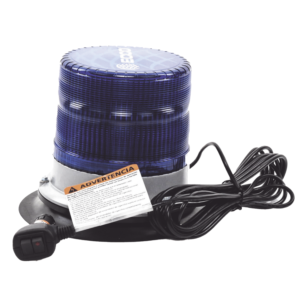 Baliza led pulso, 12-24vdc, 11 patrones de flash, montaje de imán de vacío, azul - Imagen 3