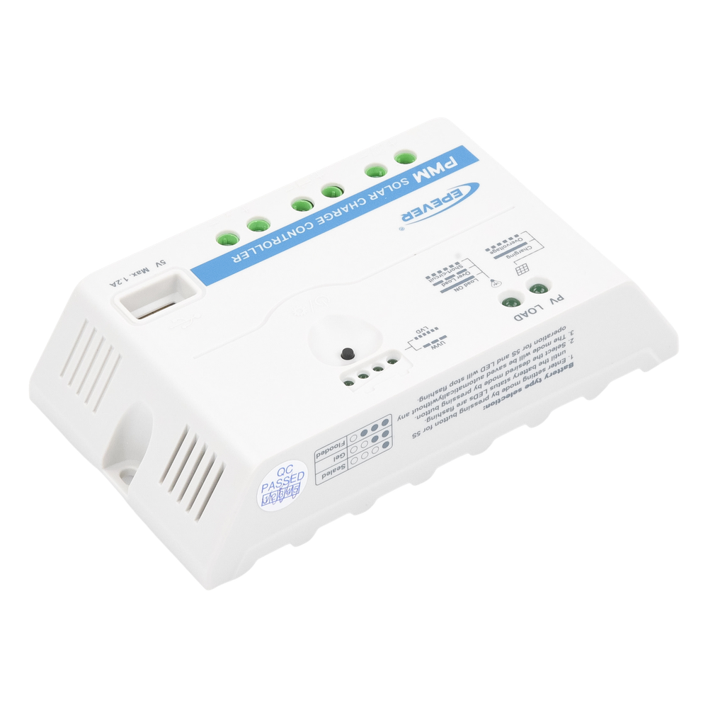 Controlador Solar PWM 12/24 V 20 A, Salida USB - Imagen 4