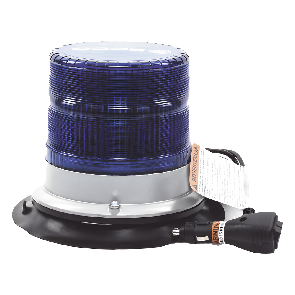 Baliza led pulso, 12-24vdc, 11 patrones de flash, montaje de imán de vacío, azul - Imagen 4
