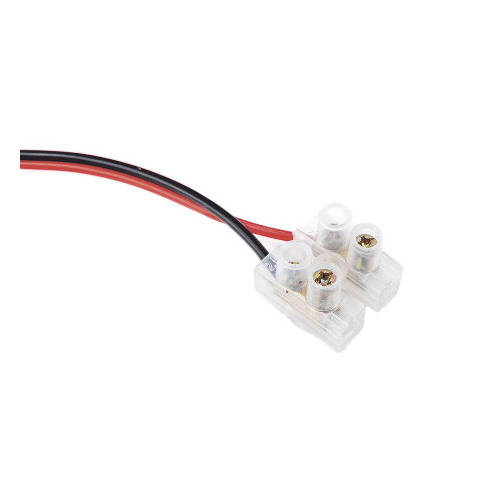 Cable de Alimentación con Conector Macho a Bloque de Terminal Atornillable / Calibre 18 AWG / Longitud 28.5 cm (11.22 Pulgadas) / Ideal para Alimentación de Cámaras - Imagen 4